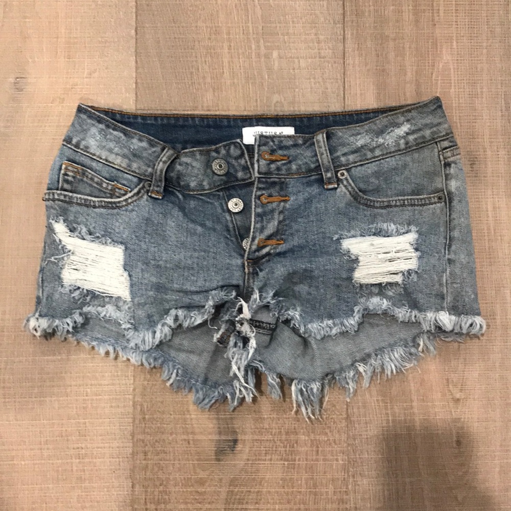 Bohemian denim shorts